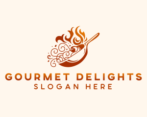 Gourmet Noodles Restaurant logo design