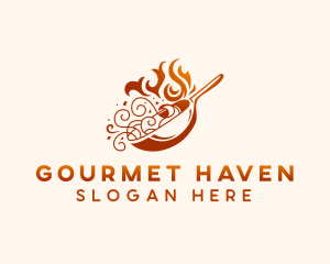 Gourmet Noodles Restaurant logo design