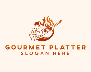 Gourmet Noodles Restaurant logo design