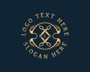 Sash - Elegant Scissors Tailoring logo design
