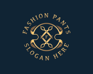 Elegant Scissors Tailoring logo design