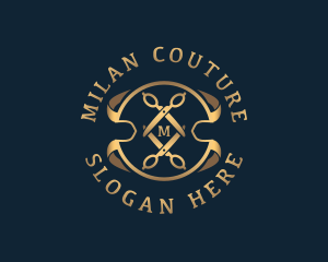 Elegant Scissors Tailoring logo design