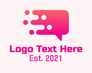 Message - Modern Digital Chat logo design