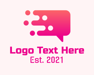 Helpline - Modern Digital Chat logo design