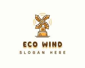 Windmill - Windmill Wheat Tower logo design