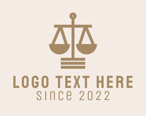 Law Enforcement - Justice Scale Legal Service logo design