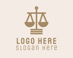 Justice Scale Legal Service  Logo