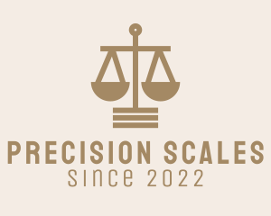 Justice Scale Legal Service  logo design