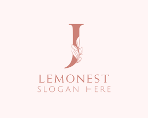 Elegant Leaves Letter J Logo