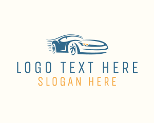 Fast - Luxury Sports Car Engine logo design