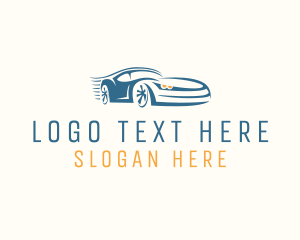 Sedan - Luxury Sports Car Engine logo design