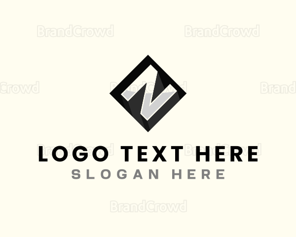 Fabrication Metal Letter N Logo