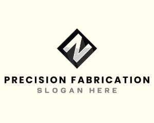 Fabrication - Fabrication Metal Letter N logo design