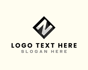 Metal - Fabrication Metal Letter N logo design