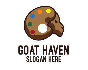 Art Goat Paint Palette logo design