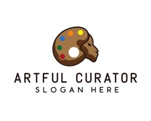 Art Goat Paint Palette logo design