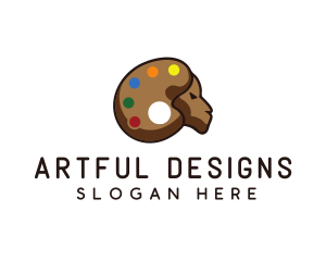 Art Goat Paint Palette logo design