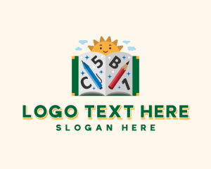 Book - Writing Learning Book logo design