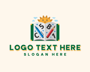 Learning - Writing Learning Book logo design