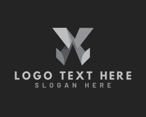 Builder - Generic 3D Letter X logo design