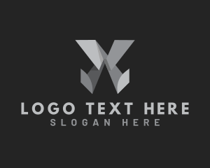 Letter X - Generic 3D Letter X logo design