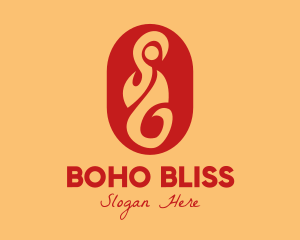 Tribal Boho Emblem logo design