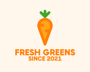 Vegetable - Organic Carrot Vegetable logo design