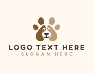 Veterinarian - Dog Kennel Paw logo design