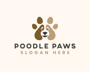 Dog Kennel Paw logo design