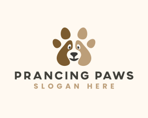 Dog Kennel Paw logo design