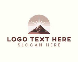 Hiking Equipment - Mountain Peak Adventure logo design