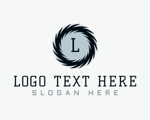 Lumber - Industrial Circular Blade logo design