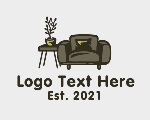 Accent Chair - Living Room Furniture logo design