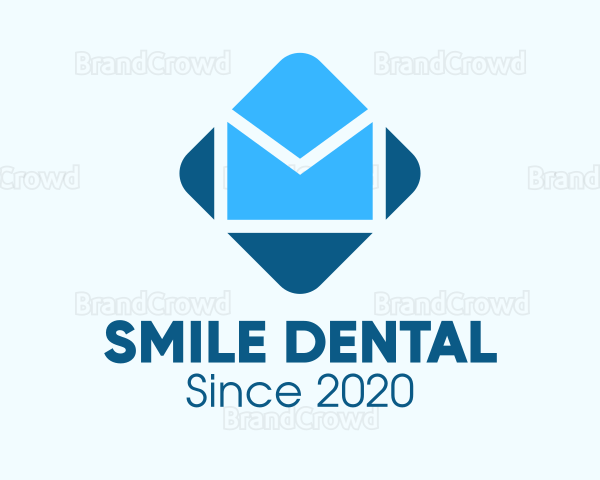Blue Mail Envelope Logo