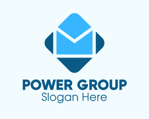 Blue Mail Envelope Logo