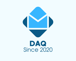 Postage Stamp - Blue Mail Envelope logo design