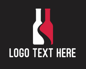 Road - Winery Bottle Road logo design