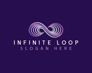 Loop - Infinity Wave Loop logo design