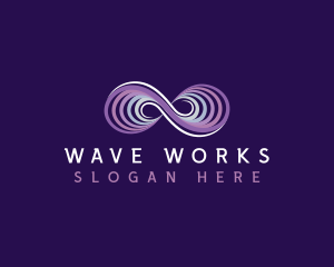 Infinity Wave Loop logo design