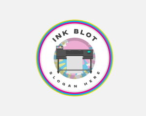 Printer Plotter Ink logo design