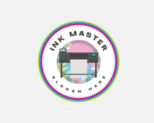 Printer Plotter Ink logo design