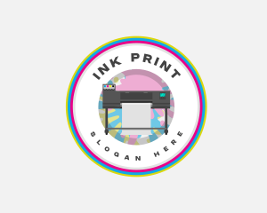 Printer Plotter Ink logo design