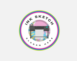 Printer Plotter Ink logo design