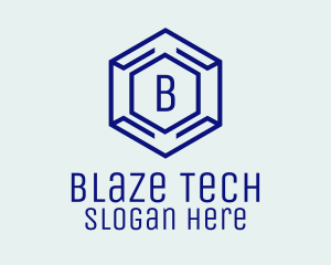 Hexagon Tech Software logo design