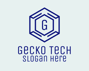 Hexagon Tech Software logo design