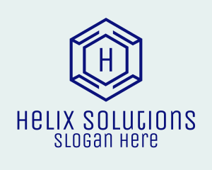 Hexagon Tech Software logo design