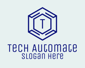 Hexagon Tech Software logo design