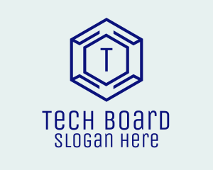 Hexagon Tech Software logo design