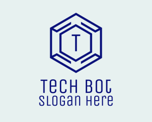 Hexagon Tech Software logo design