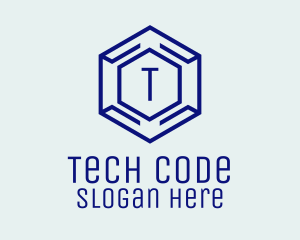 Hexagon Tech Software logo design